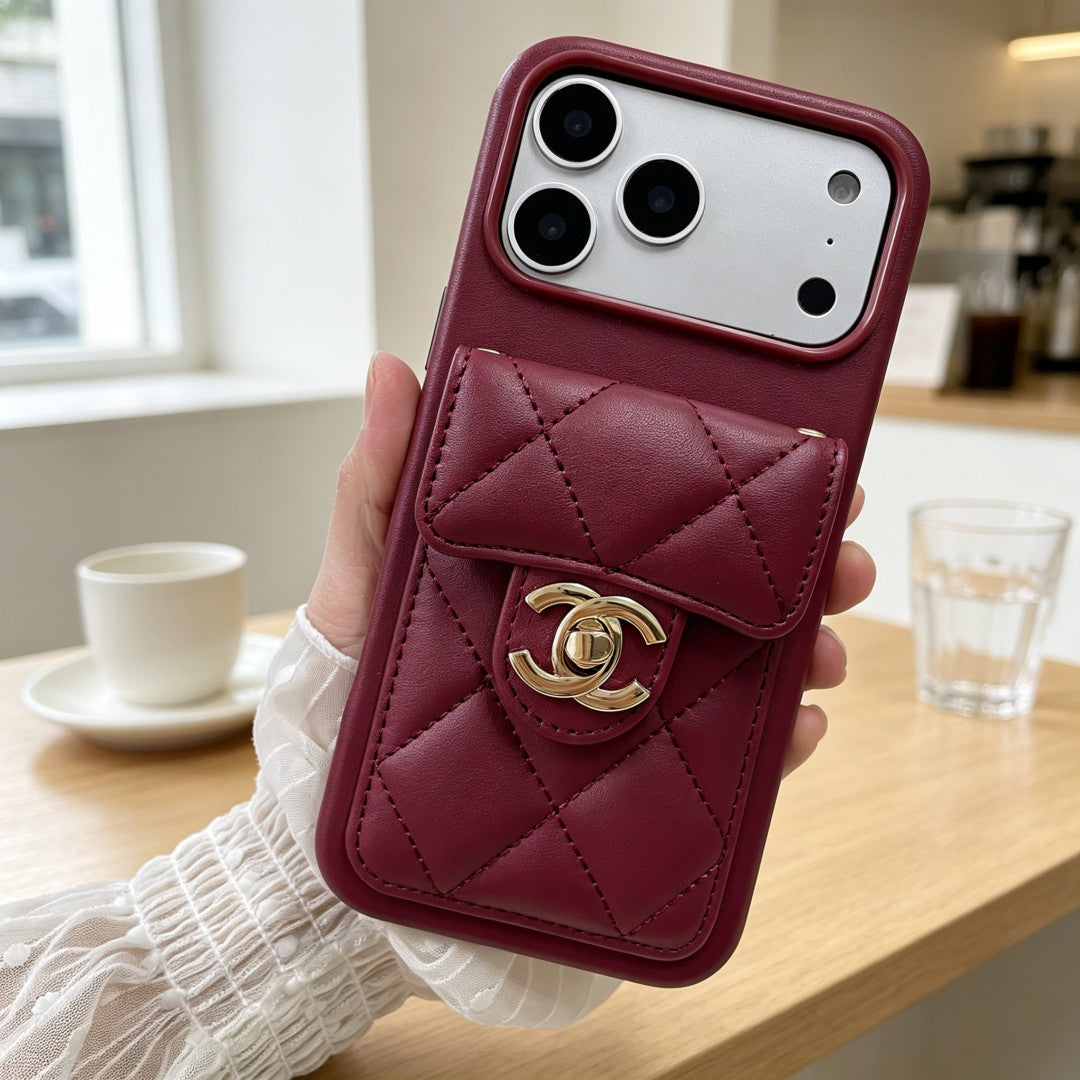 ❤️3D Quilted Crossbody Phone Case with Chain Strap
