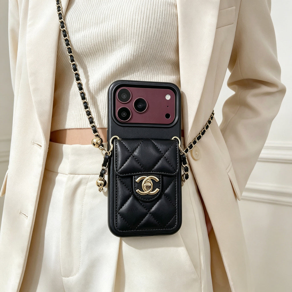 ❤️3D Quilted Crossbody Phone Case with Chain Strap