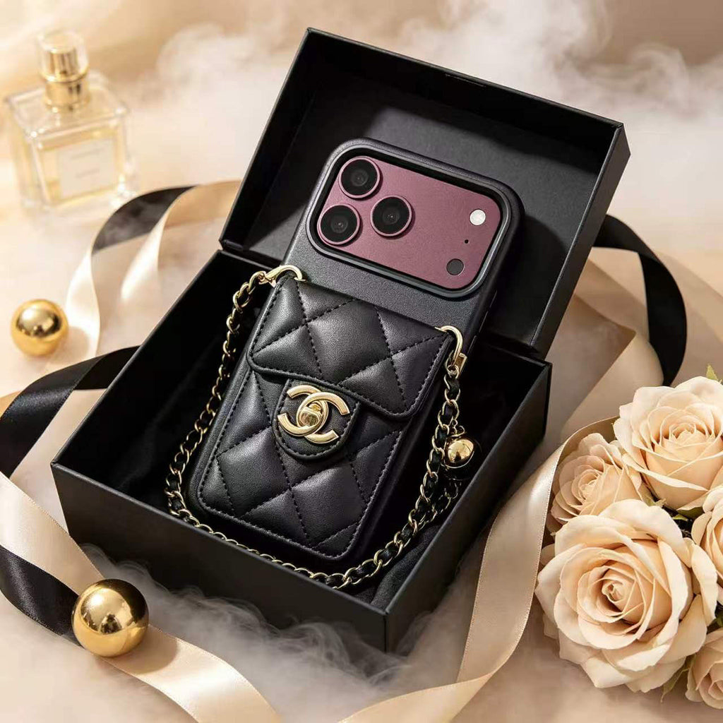 ❤️3D Quilted Crossbody Phone Case with Chain Strap