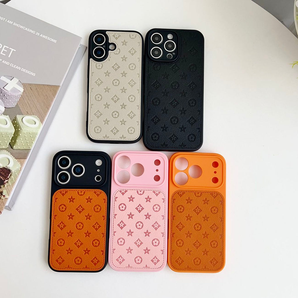 Timeless Monogram Luxury Leather Phone Case ✨