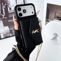 👜 Premium Leather Crossbody iPhone Case