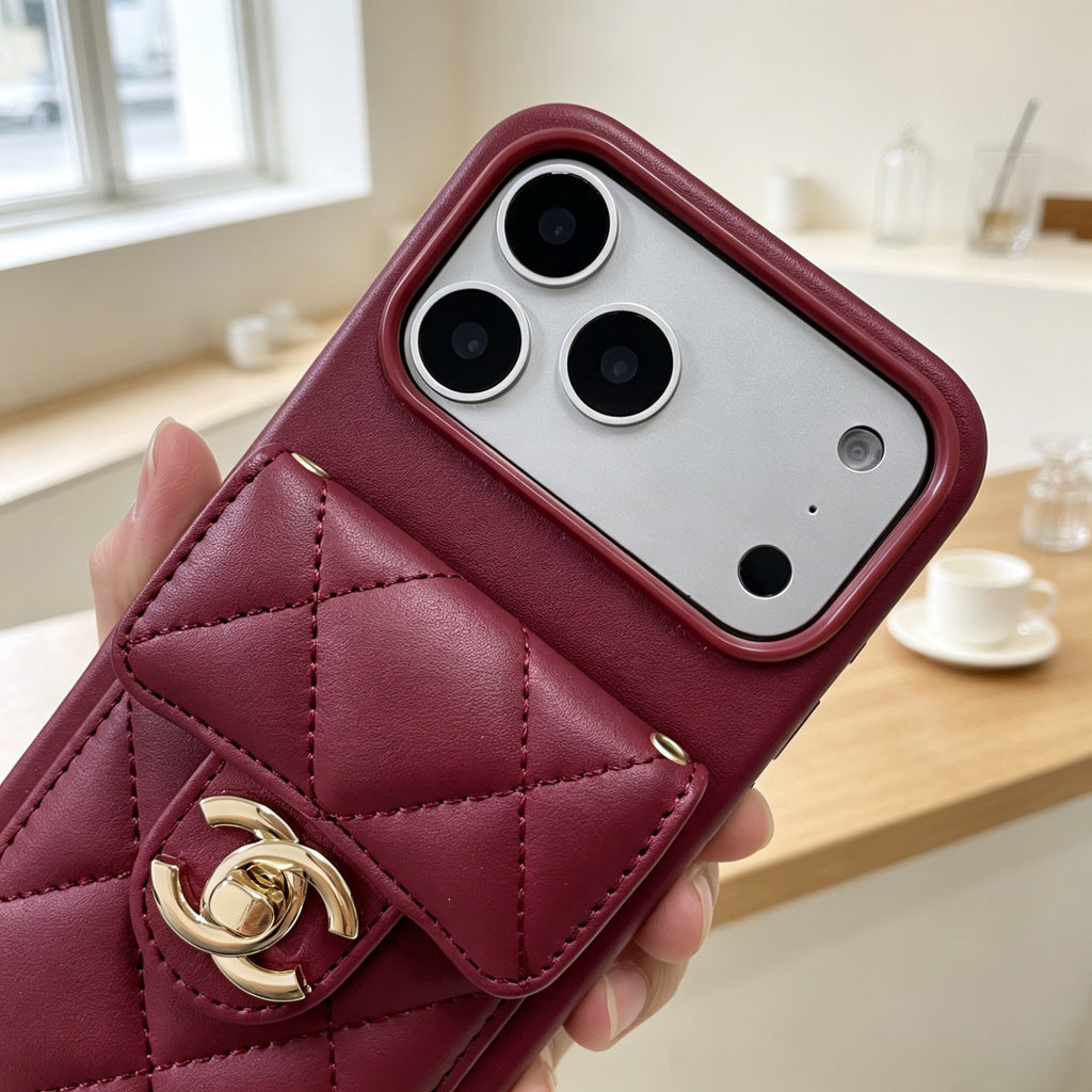 ❤️3D Quilted Crossbody Phone Case with Chain Strap