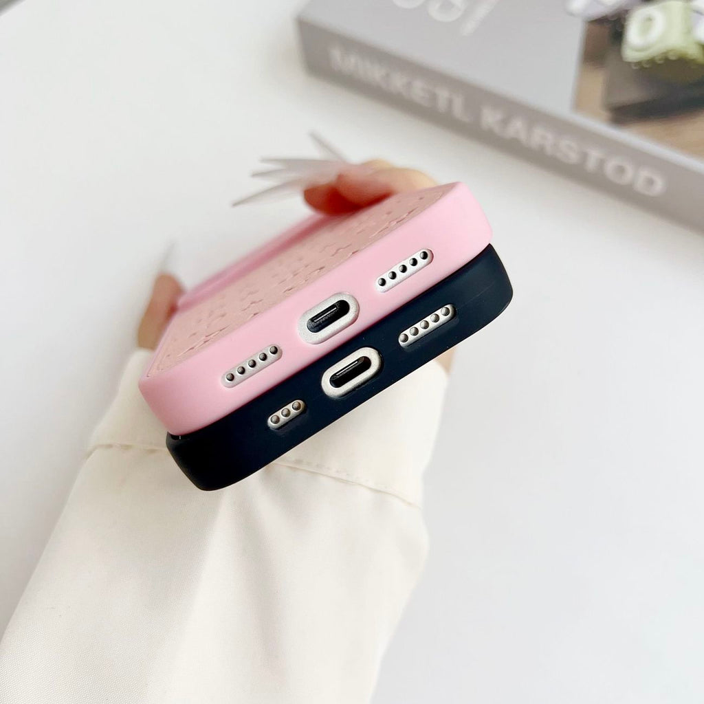 Timeless Monogram Luxury Leather Phone Case ✨