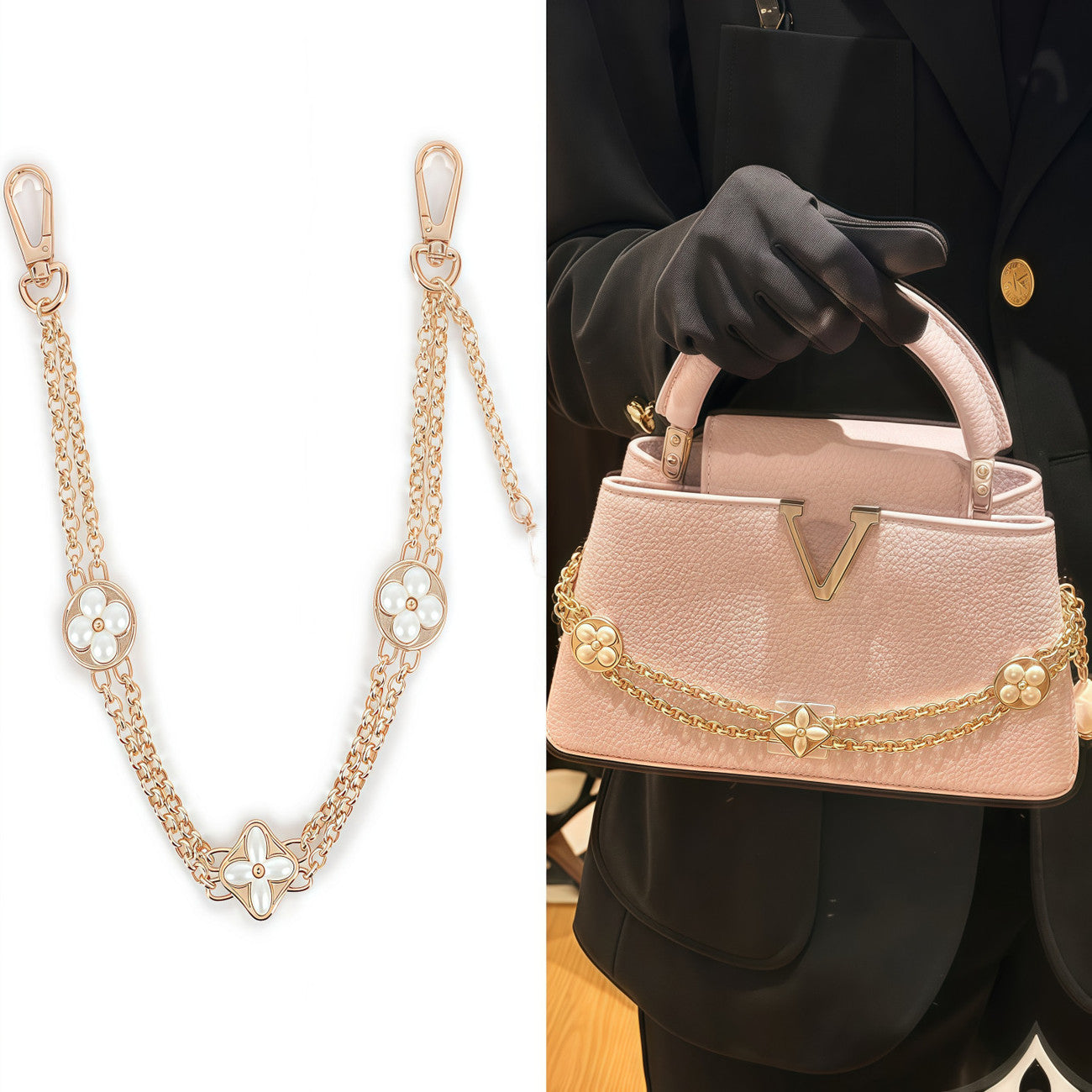 ✨Timeless Elegance: Pearl Flower Charms Accessories✨