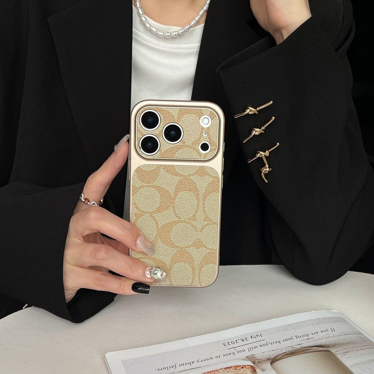 🍒 Classic Old Money Elegance Phone Case
