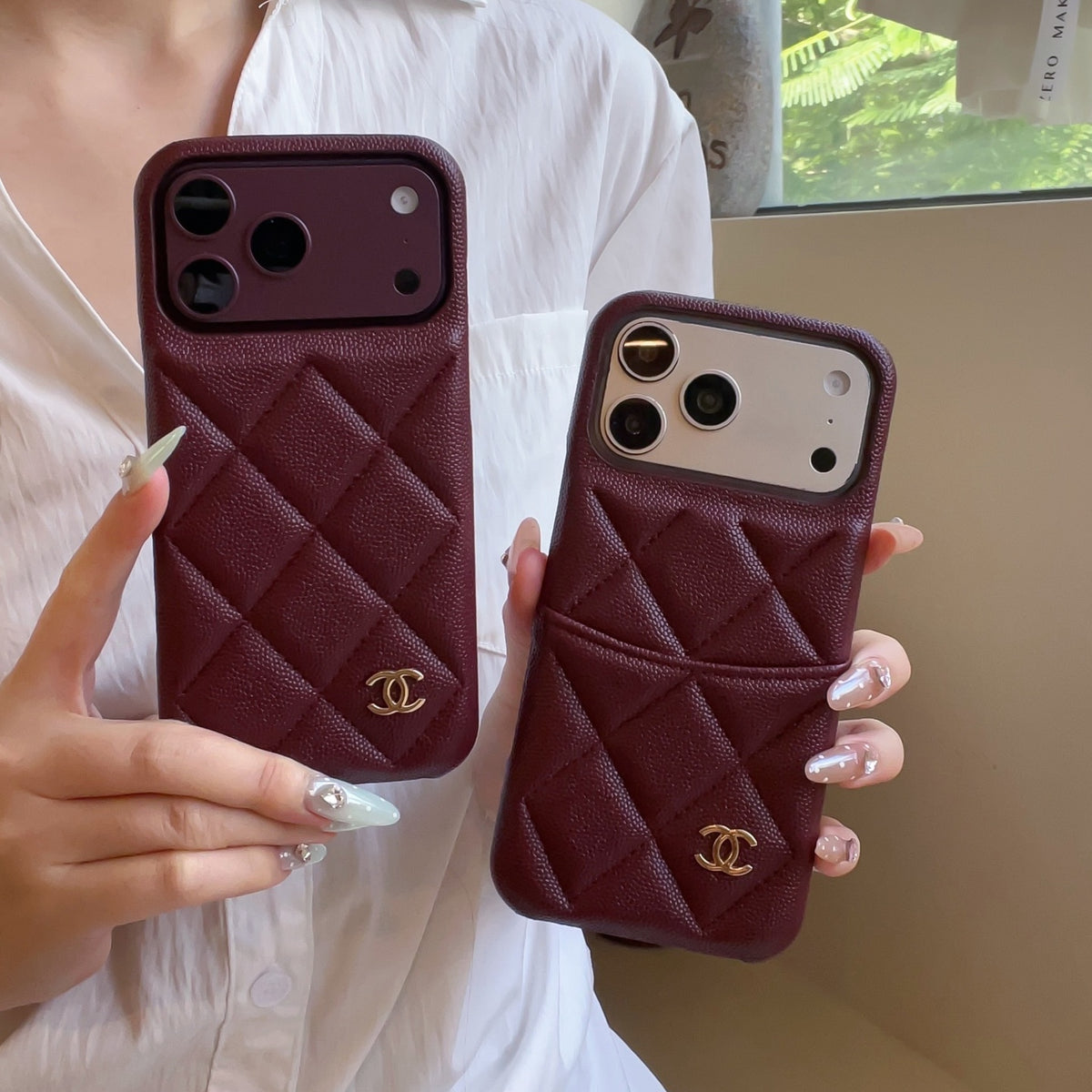 🍷Burgundy Quilted · Old Money Collection