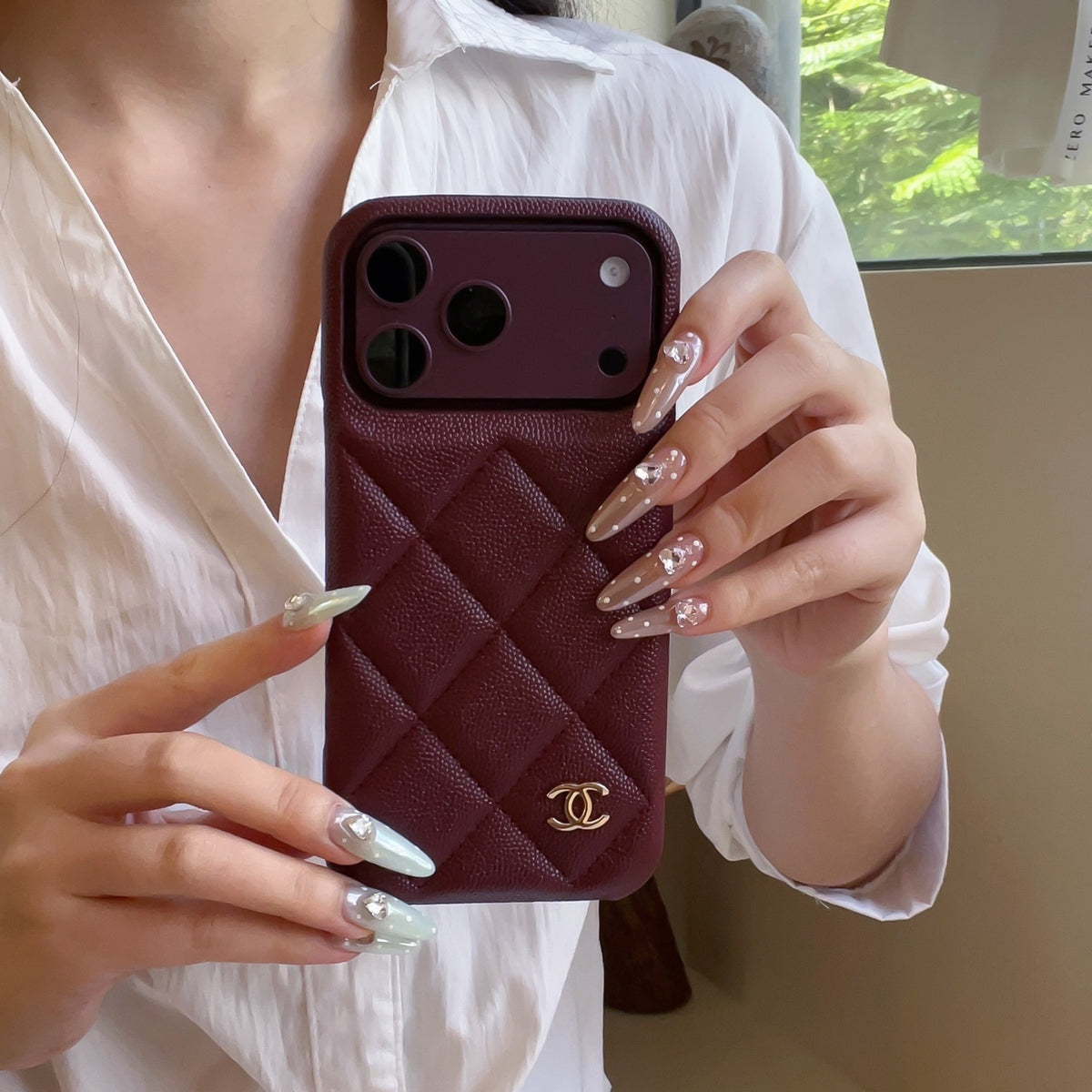 🍷Burgundy Quilted · Old Money Collection