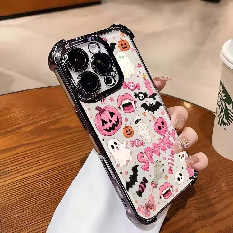 🎃 Halloween Limited 🦇 Sweet & Cool Ghost Electroplated Drop-proof Phone Case