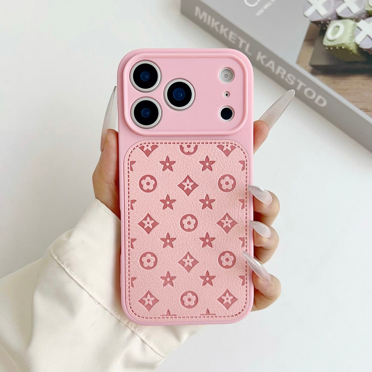 Timeless Monogram Luxury Leather Phone Case ✨
