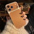 Luxury Embossed Phone Case 🤎 A Haute Couture Accessory in the Palm of Your Hand