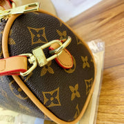 Classic Print Mini Boston Bag