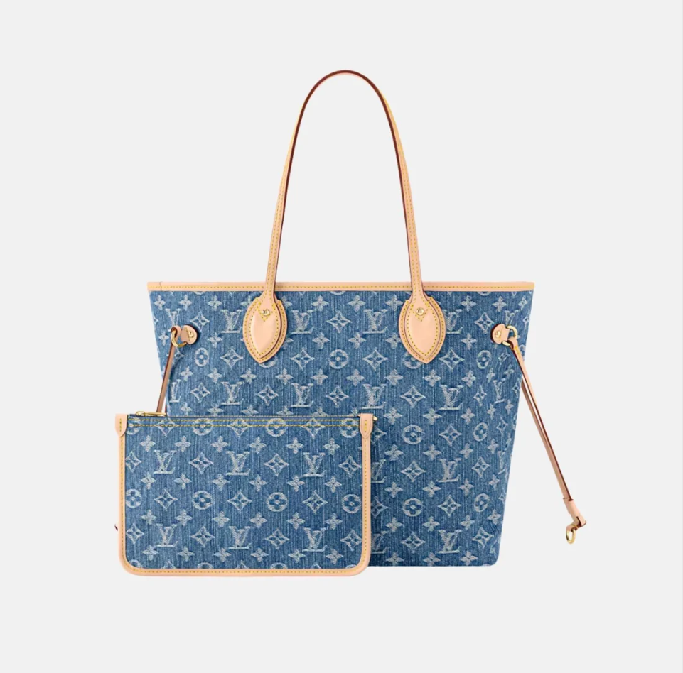 Luxury Denim Fashion Tote Bag