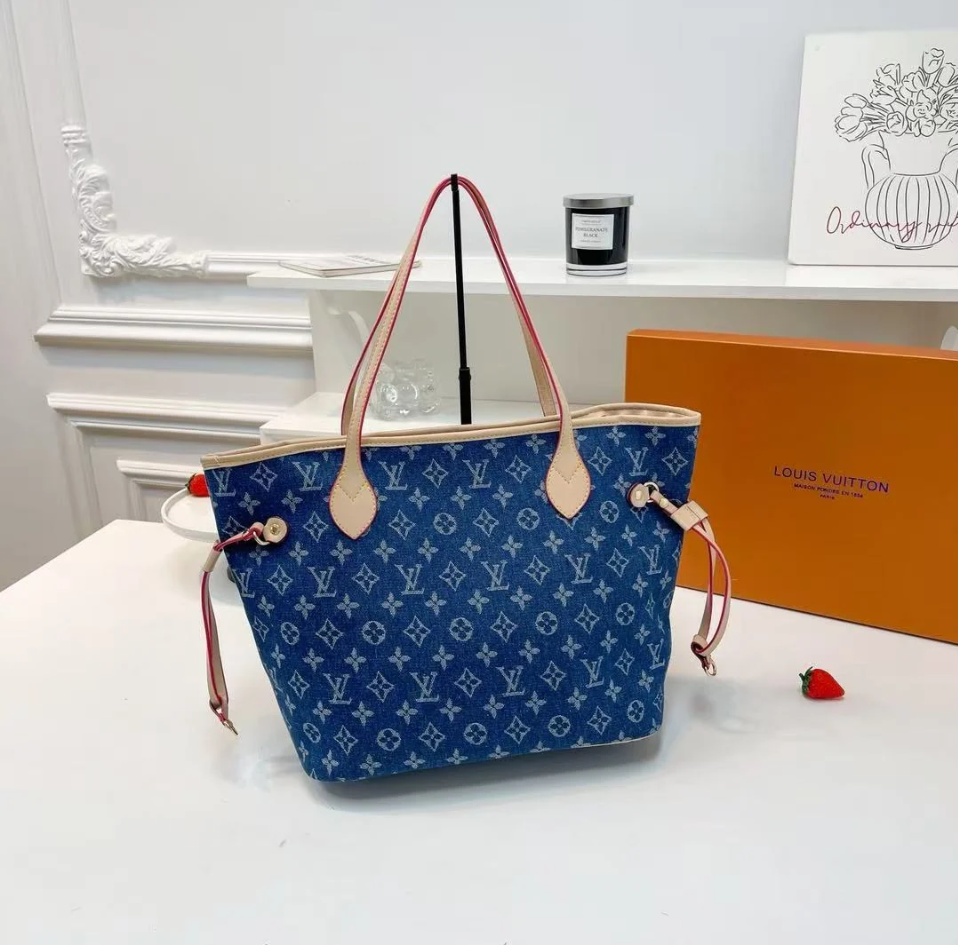 Luxury Denim Fashion Tote Bag