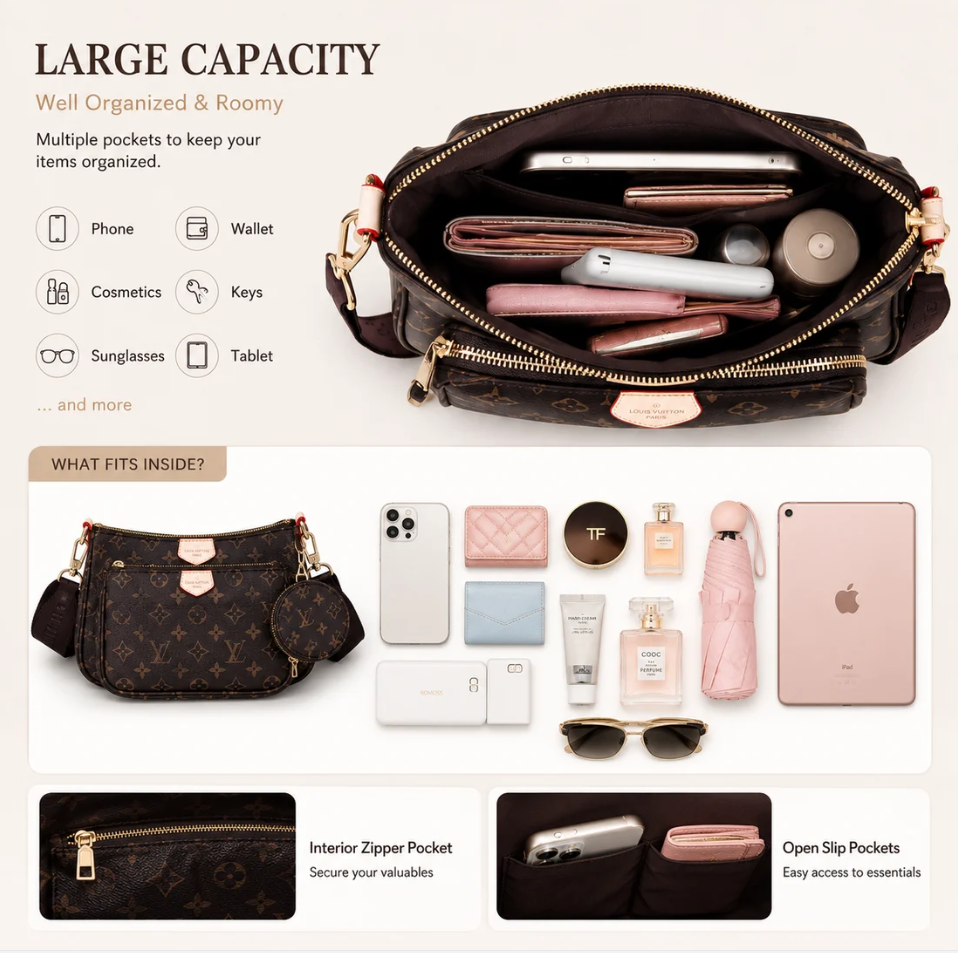 Classic Monogram 3-in-1 Modular Crossbody Bag Set