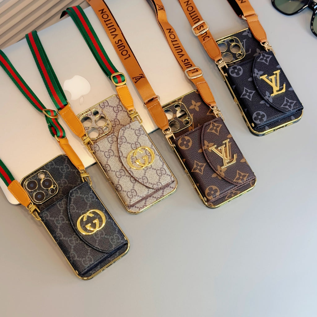 Vintage Elegance · Mirror Card Holder Crossbody Case ✨