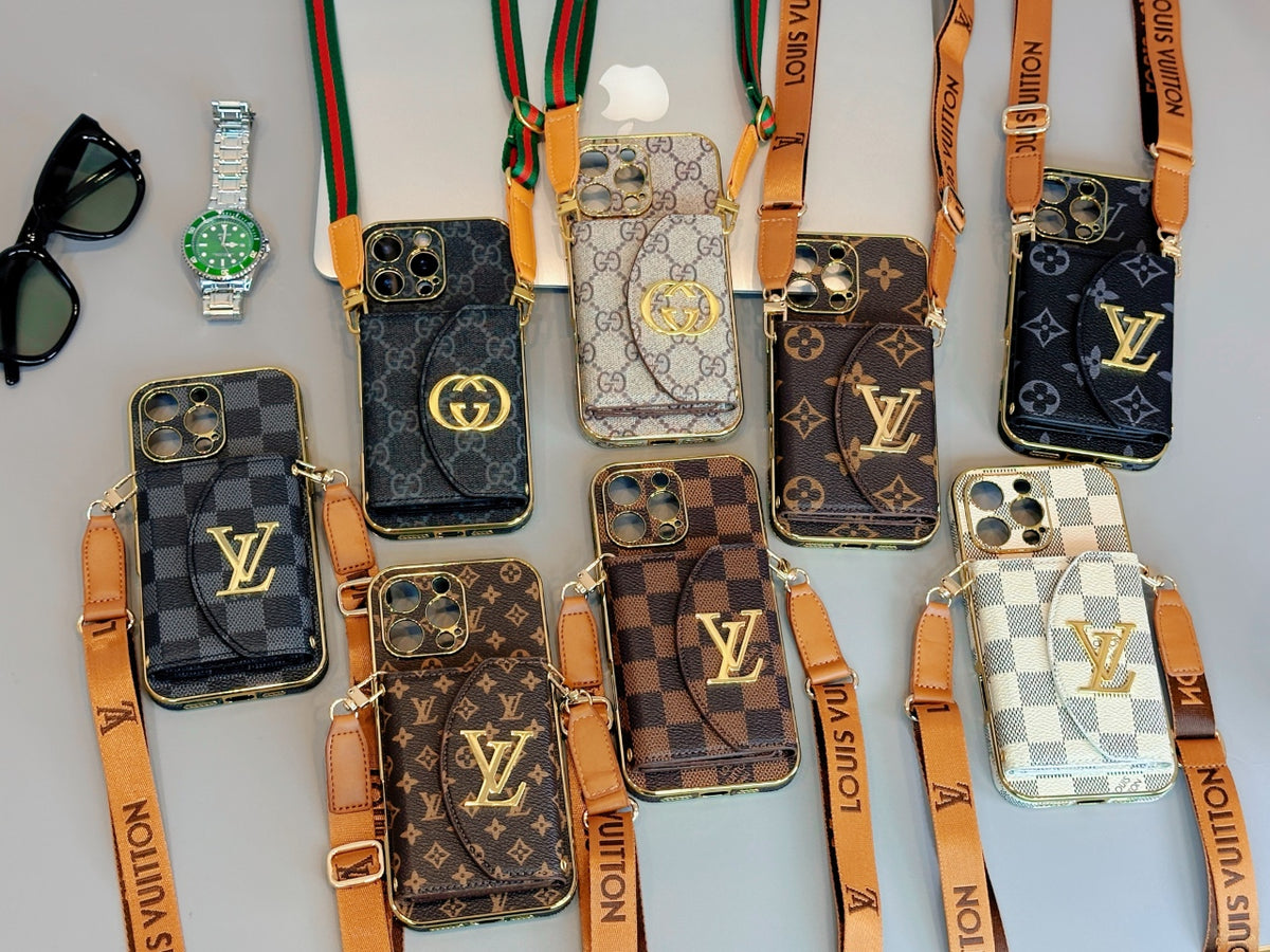 Vintage Elegance · Mirror Card Holder Crossbody Case ✨